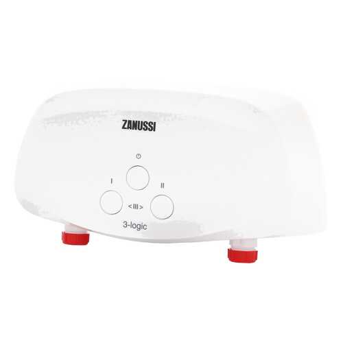 Водонагреватель проточный Zanussi 3-logic 3.5 TS (душ+кран) white в ТехноПорт