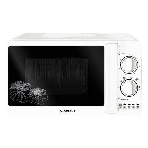 Микроволновая печь соло Scarlett SC-MW9020S01M white в ТехноПорт