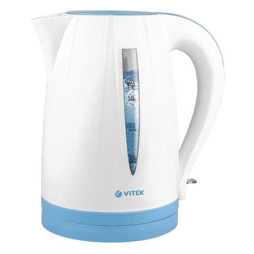 Чайник электрический Vitek VT-7031 White/Blue в ТехноПорт