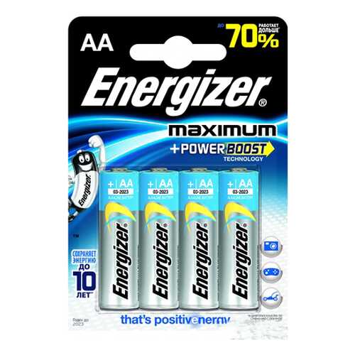 Батарейка Energizer Maximum 638635 4 шт в ТехноПорт