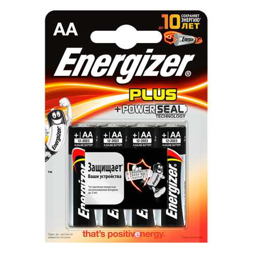 Батарейка Energizer Plus AA-LR6 4 шт в ТехноПорт