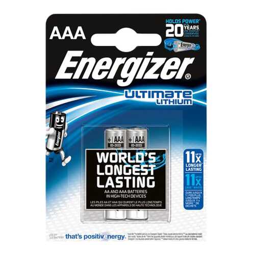 Батарейка Energizer Ultimate lithium AAA FSB2 2 шт в ТехноПорт