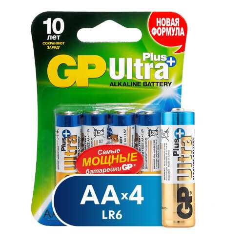 Батарейка GP Batteries Ultra+ 15AUP 4 шт в ТехноПорт