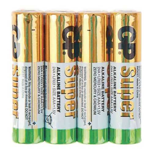 Батарейка GP Super alkaline AAA LR03-4P 24ARS-2SB4 4 шт в ТехноПорт