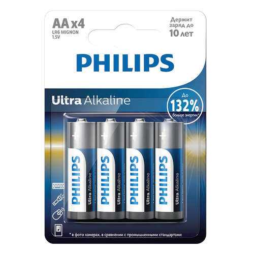 Батарейка Philips LR6E4B/51 Ultra 4 шт в ТехноПорт