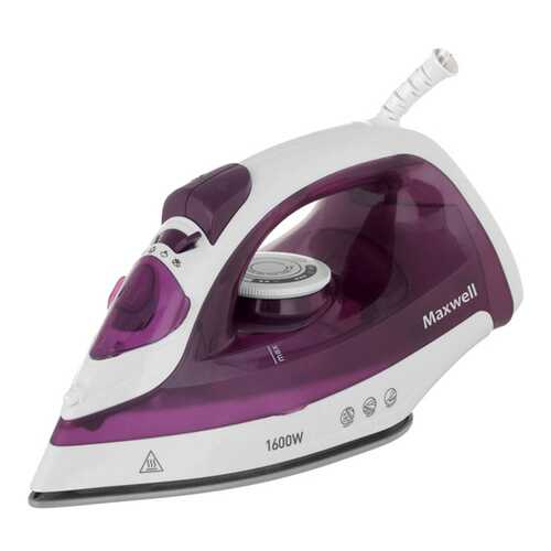 Утюг Maxwell MW-3041 VT White/Purple в ТехноПорт