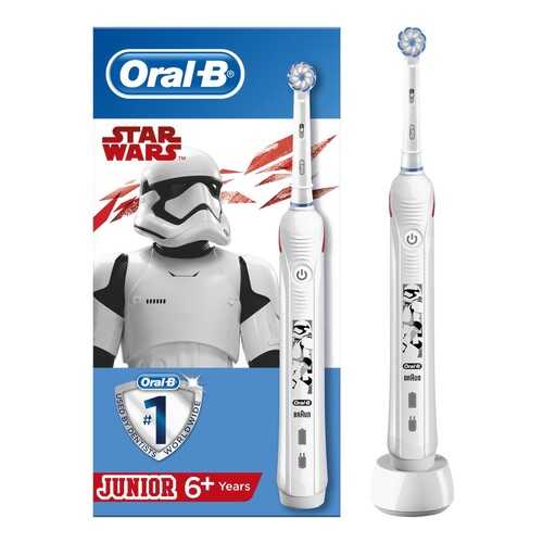 Электрическая зубная щетка Braun Oral-B Pro 2 Junior Sensi Звездные Войны (D501.513.2) в ТехноПорт