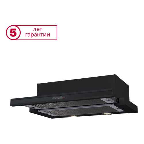 Вытяжка встраиваемая Krona Kamilla Sensor 600 Black в ТехноПорт